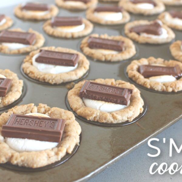 Smores cookie cups recipe