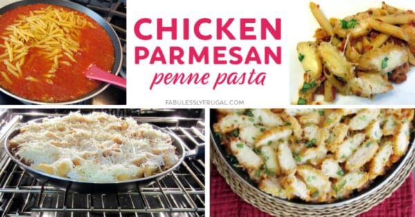 Chicken parmesan penne pasta recipe
