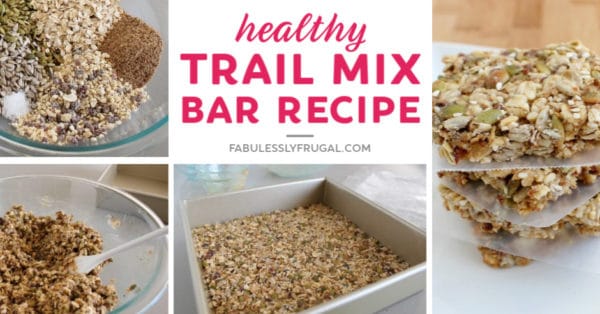 Healthy trail mix bar recipe