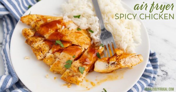 air fryer spicy apricot chicken
