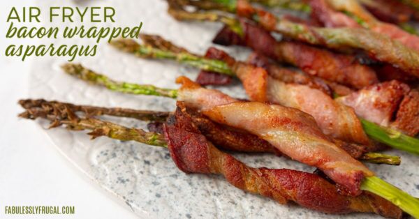 air fryer bacon wrapped asparagus
