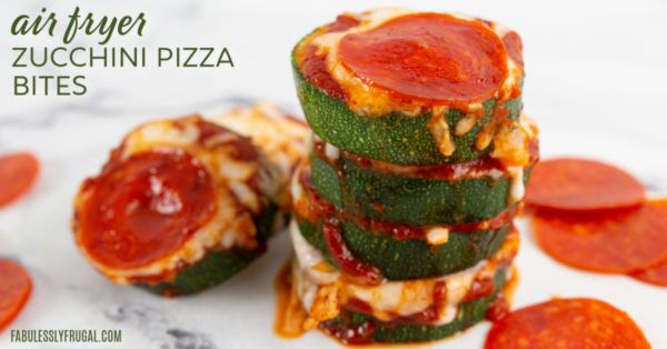 air fryer zucchini pizza bites