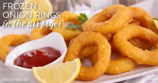 frozen onion rings in the air fryer