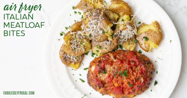 air fryer italian meatloaf bites