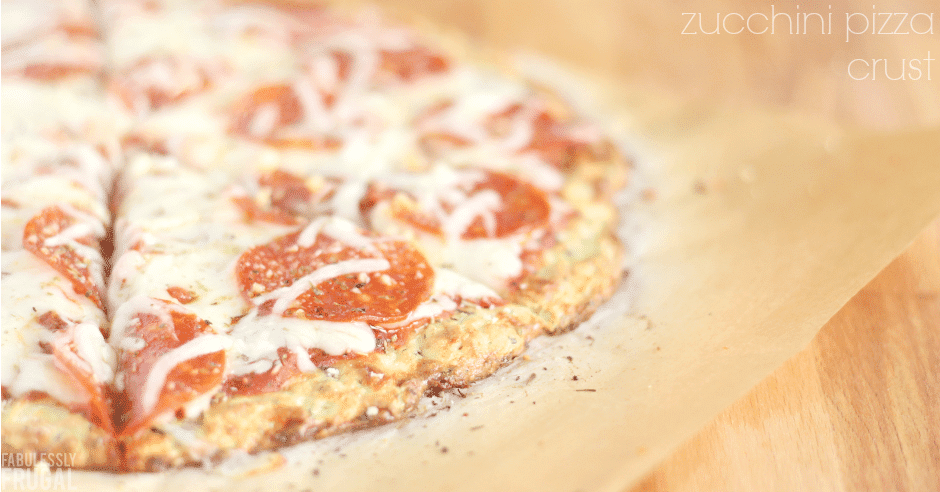 Gluten-Free Zucchini Pizza Crust